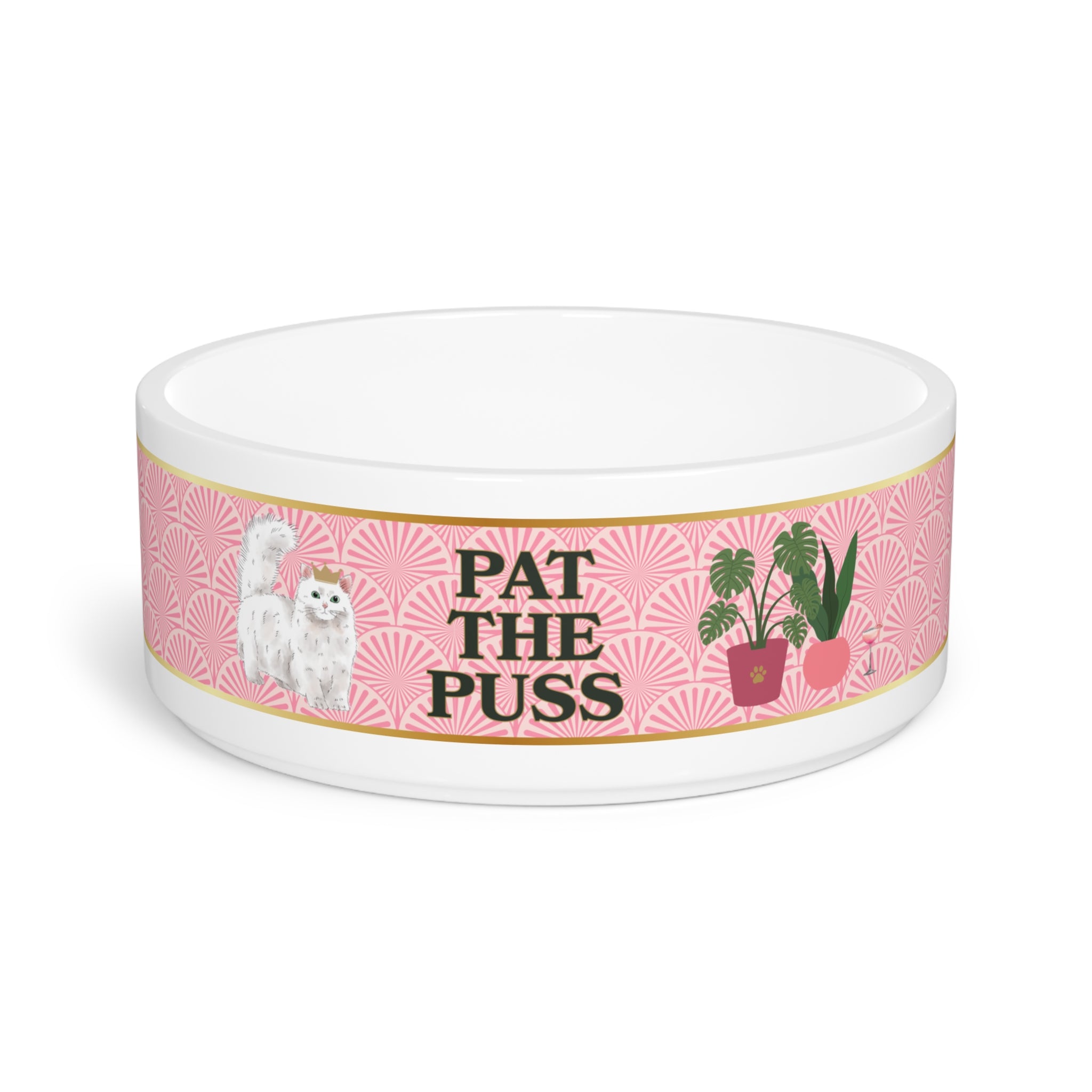 Beverly Hills Pat The Puss Pet Food Bowl