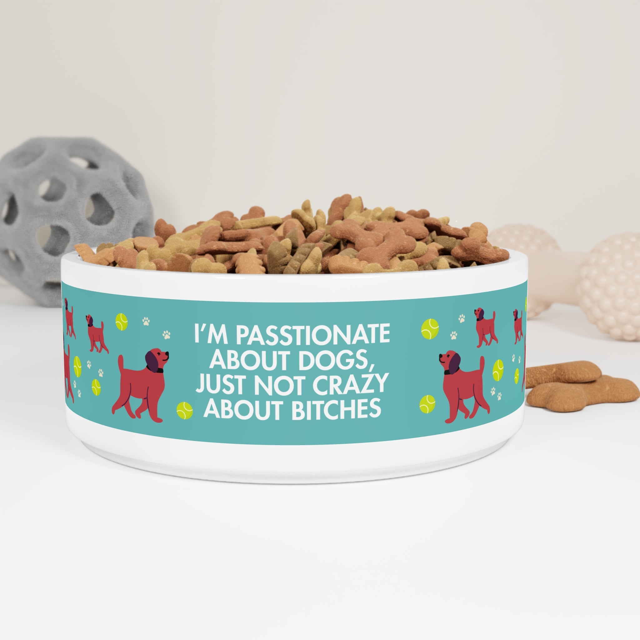 Palm Beach Pop Not Crazy About Bitches LVP Pet Food Dish