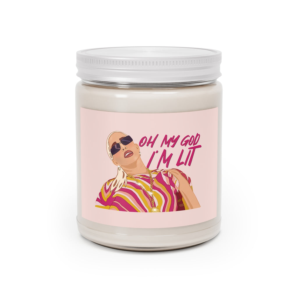 Oh God I'm Lit Erika 9oz Soy Candle