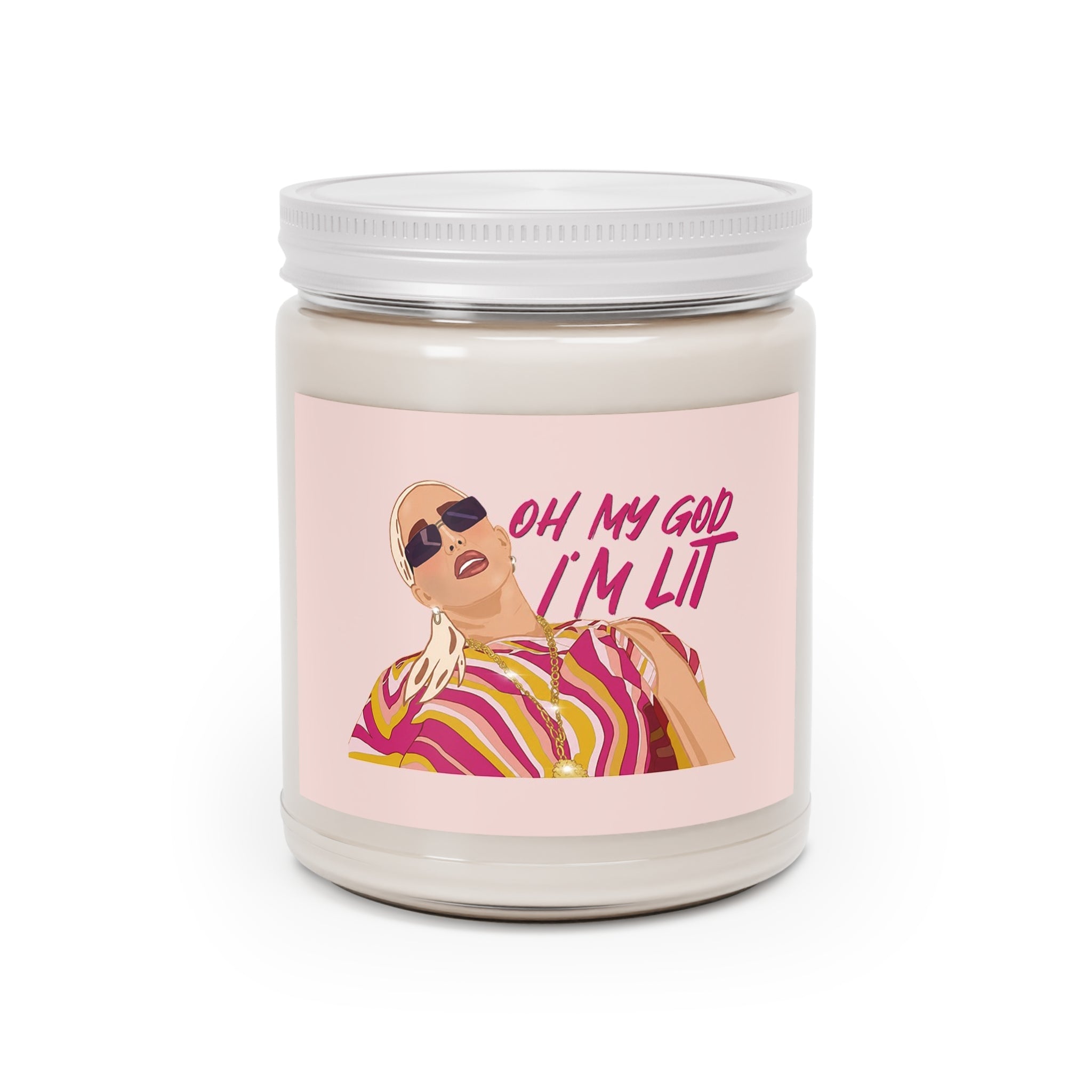 Oh God I'm Lit Erika 9oz Soy Candle