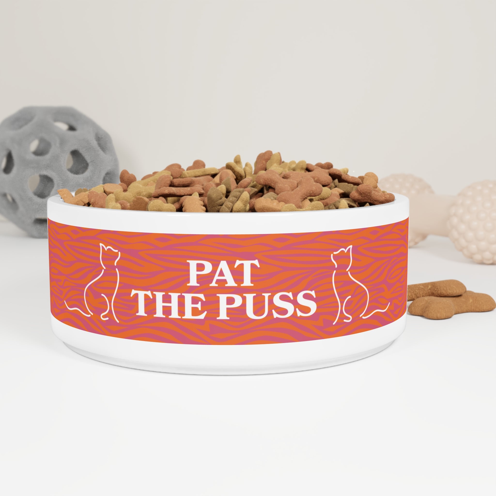 Palm Beach Pat The Puss Pet Food Bowl