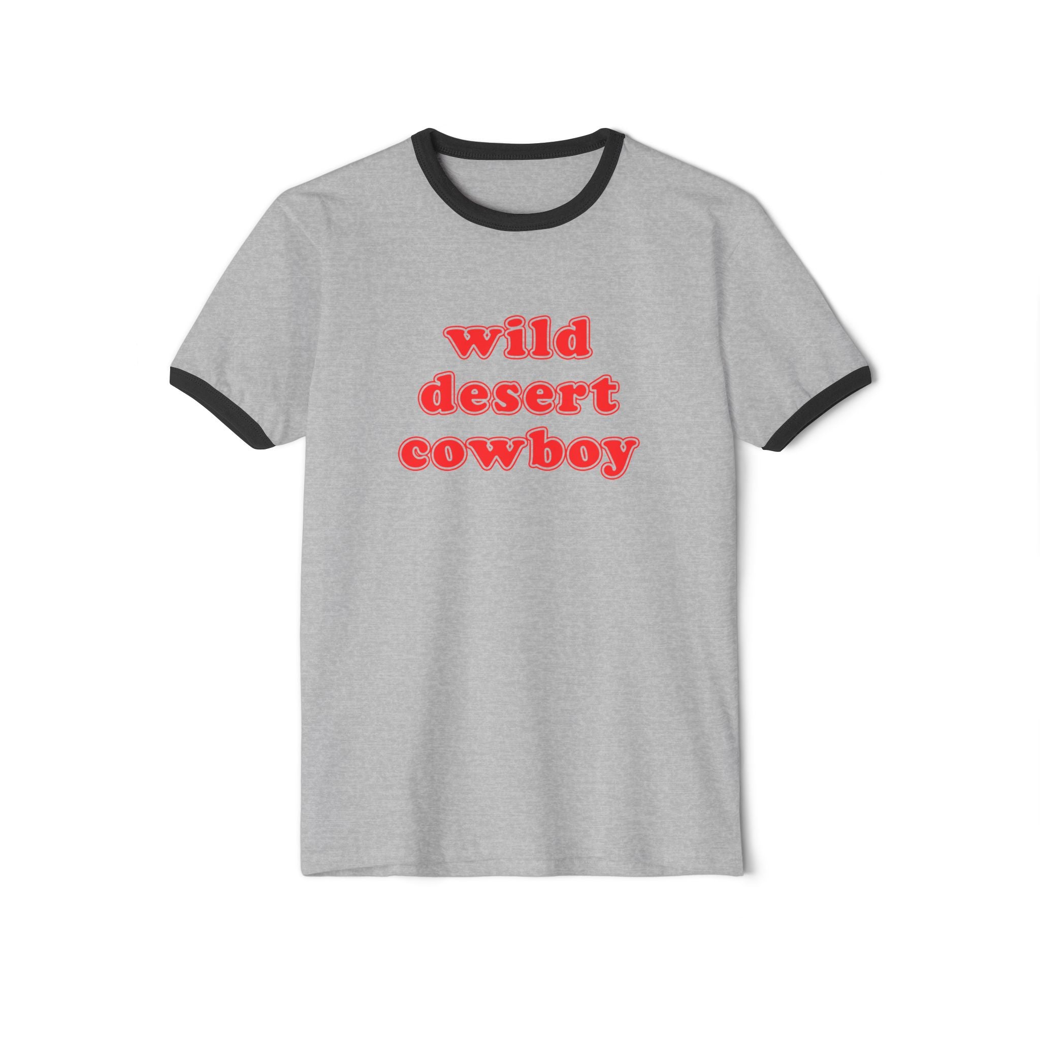 Wild Desert Cowboy Ringer Shirt Black/Heather/Grey