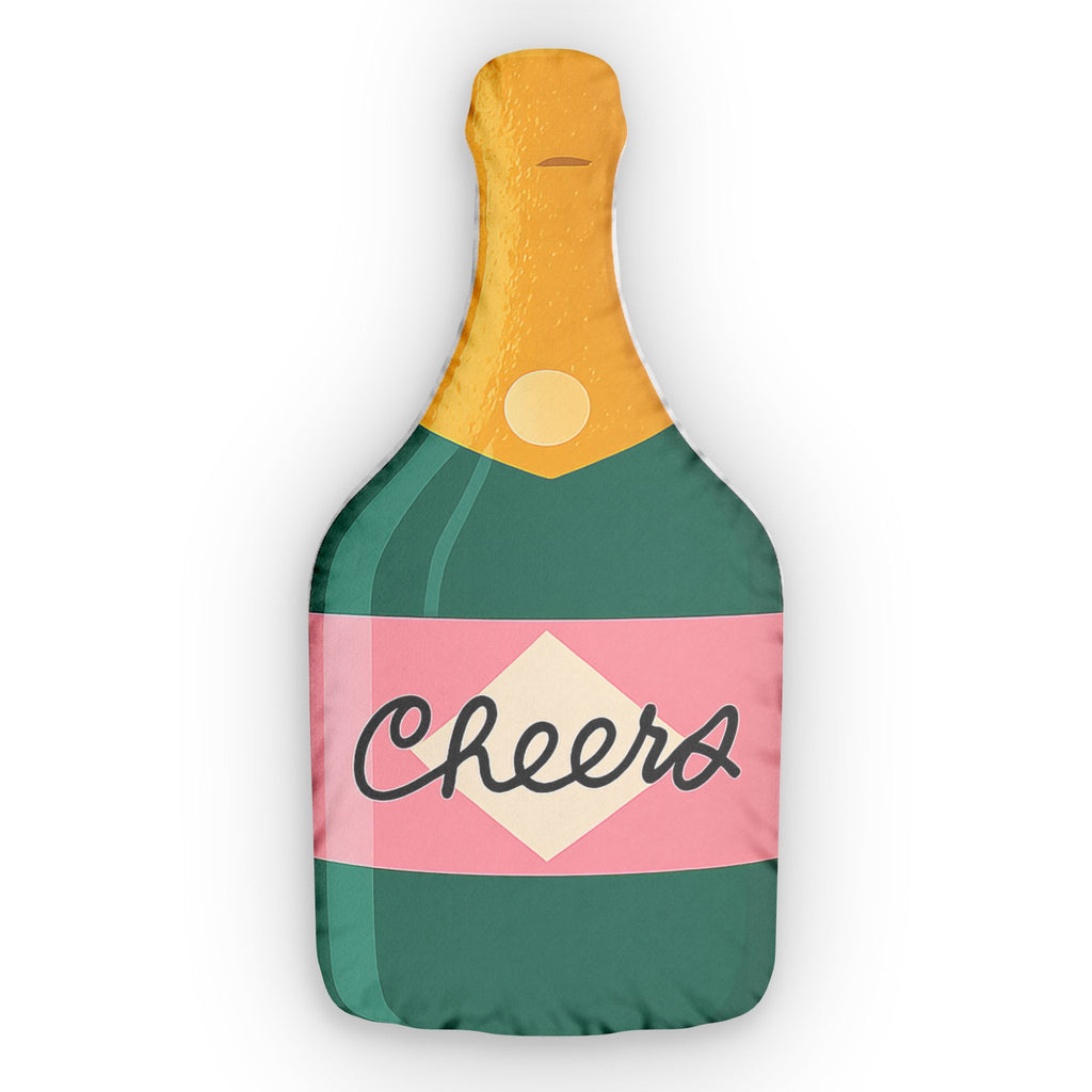 Champagne Bottle Shaped Pillow