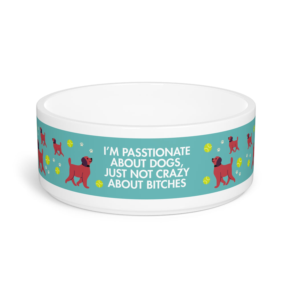 Palm Beach Pop Not Crazy About Bitches LVP Pet Food Dish