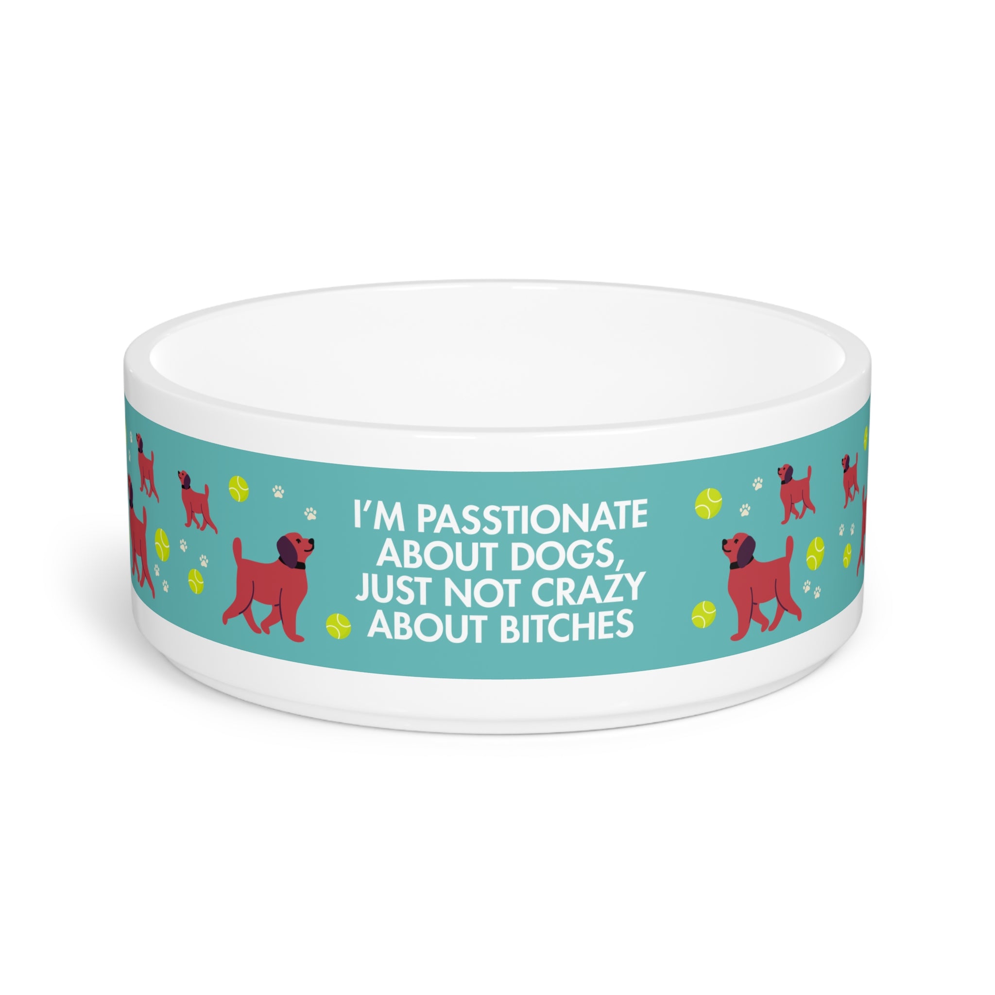 Palm Beach Pop Not Crazy About Bitches LVP Pet Food Dish