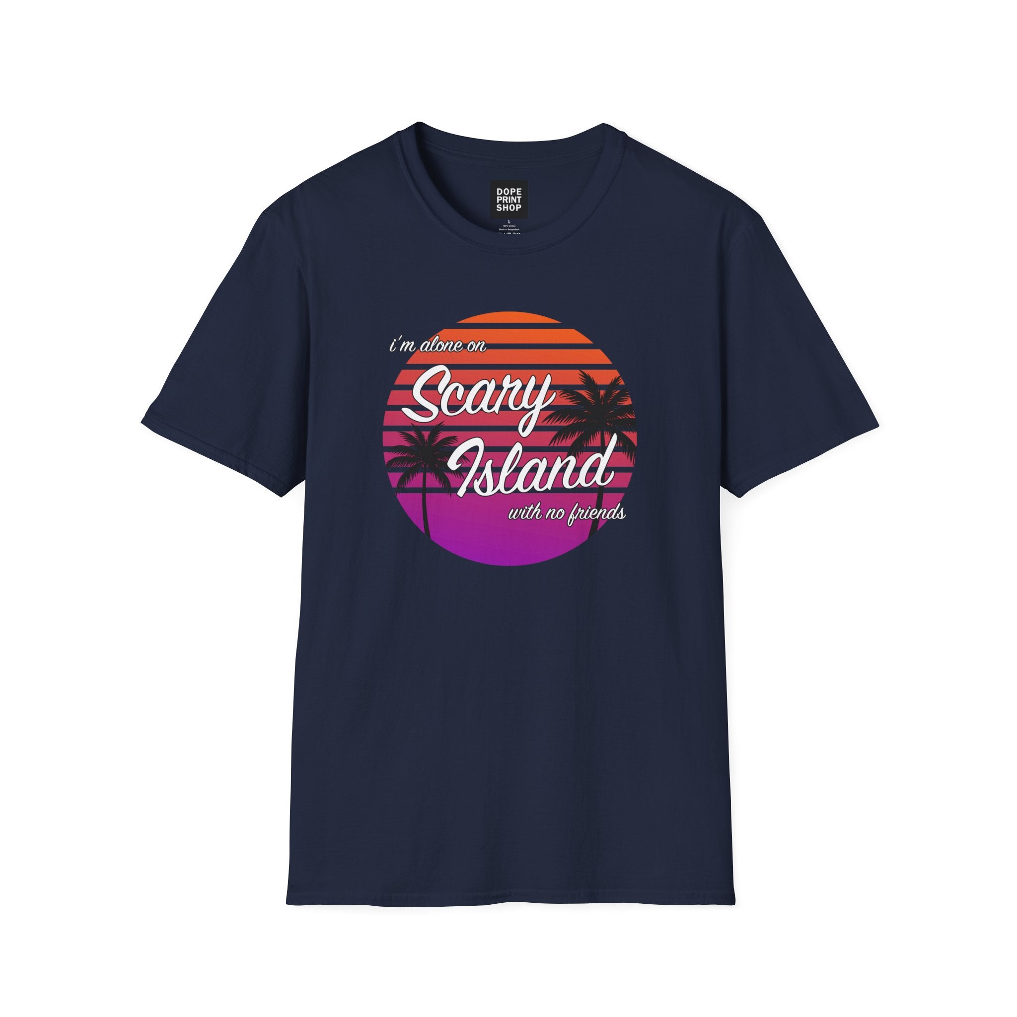 Alone on Scary Island Unisex Shirt