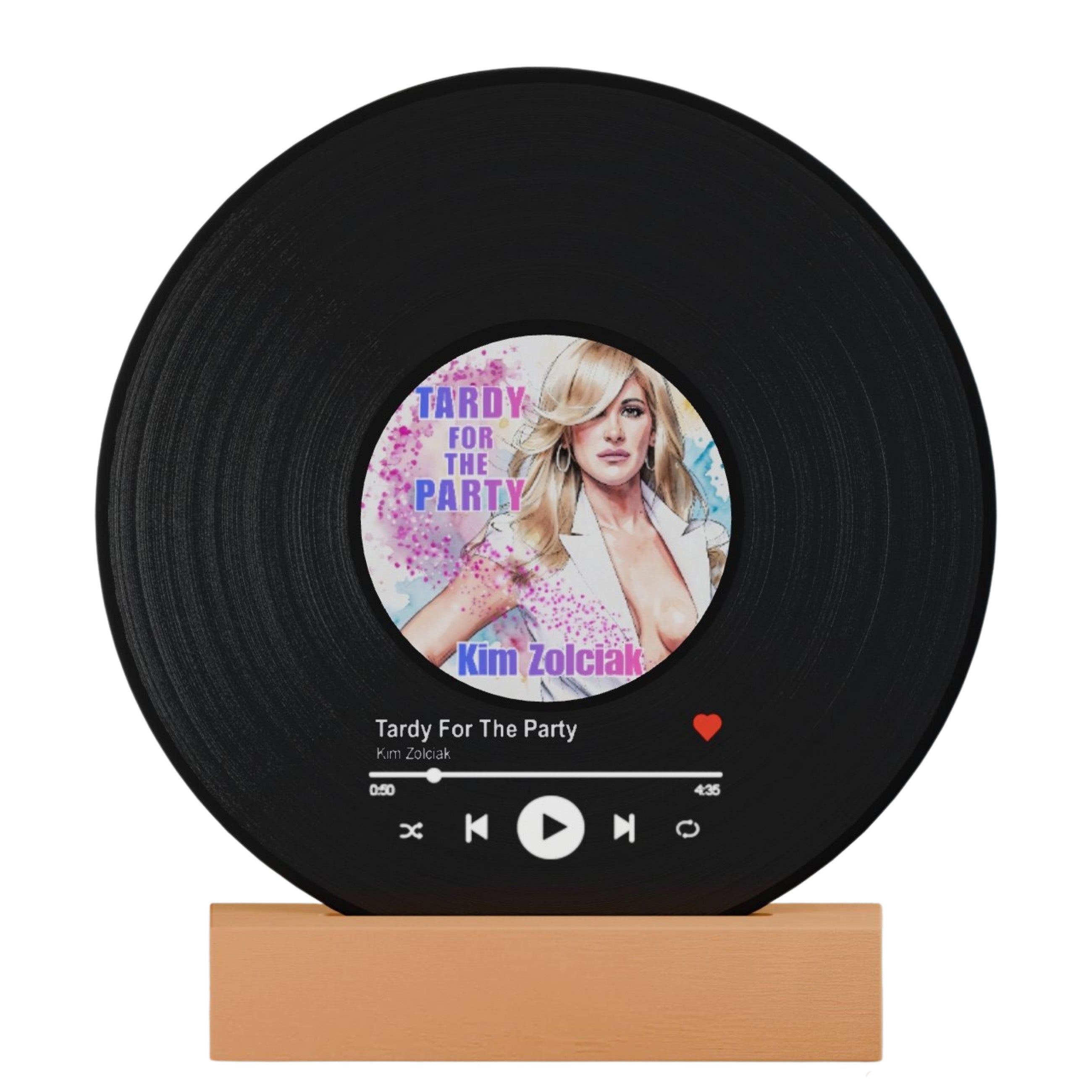 Tardy for the Party — Kim Zolciak Vinyl Record Lamp