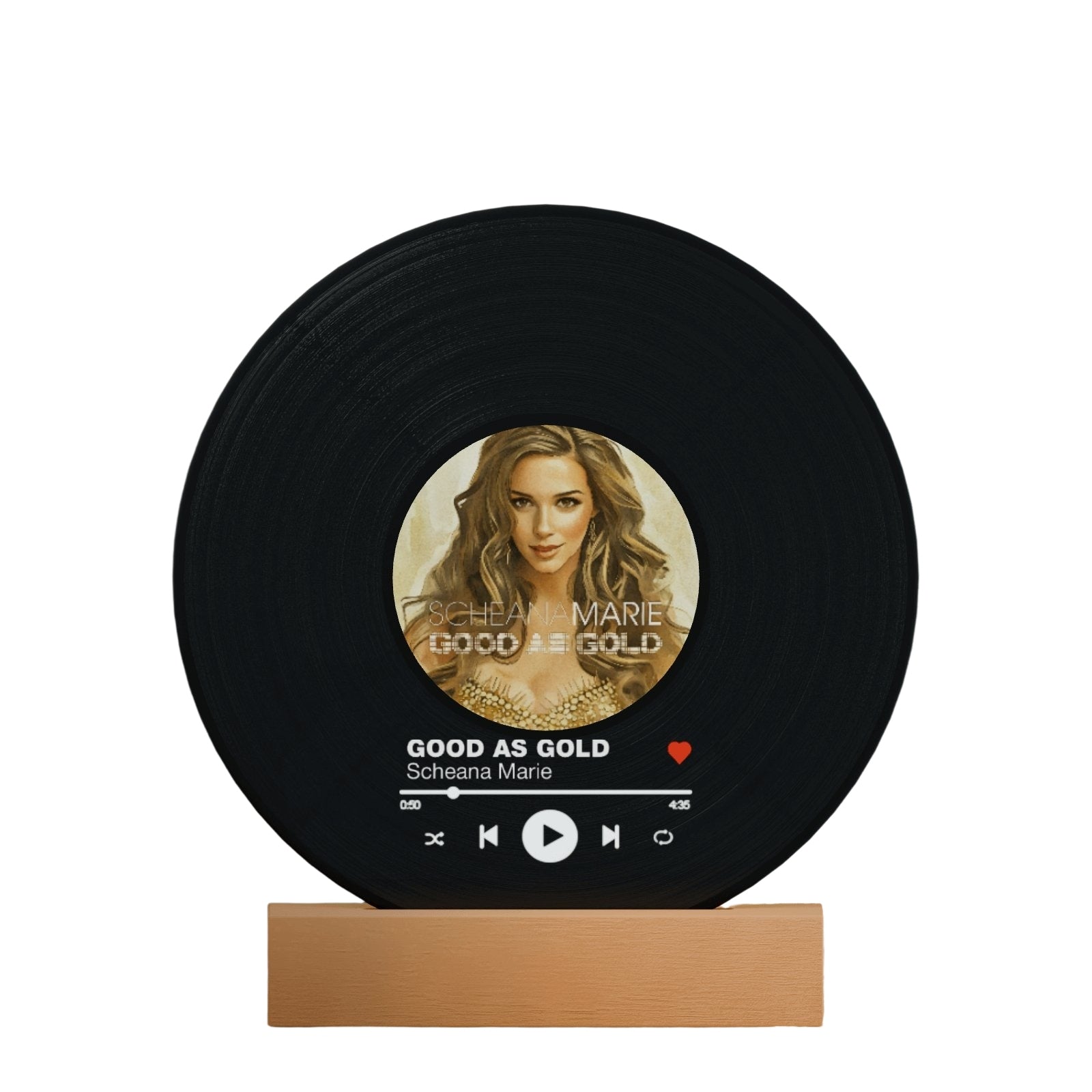 Good As Gold Vinyl Record Lamp