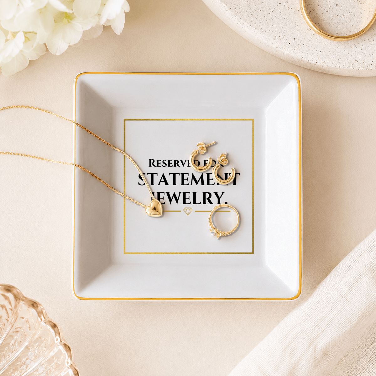 Reserved for Statement Jewelry Luanne Porcelain Jewelry Dish