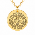 Together in Paris Inspired Engraved Necklace