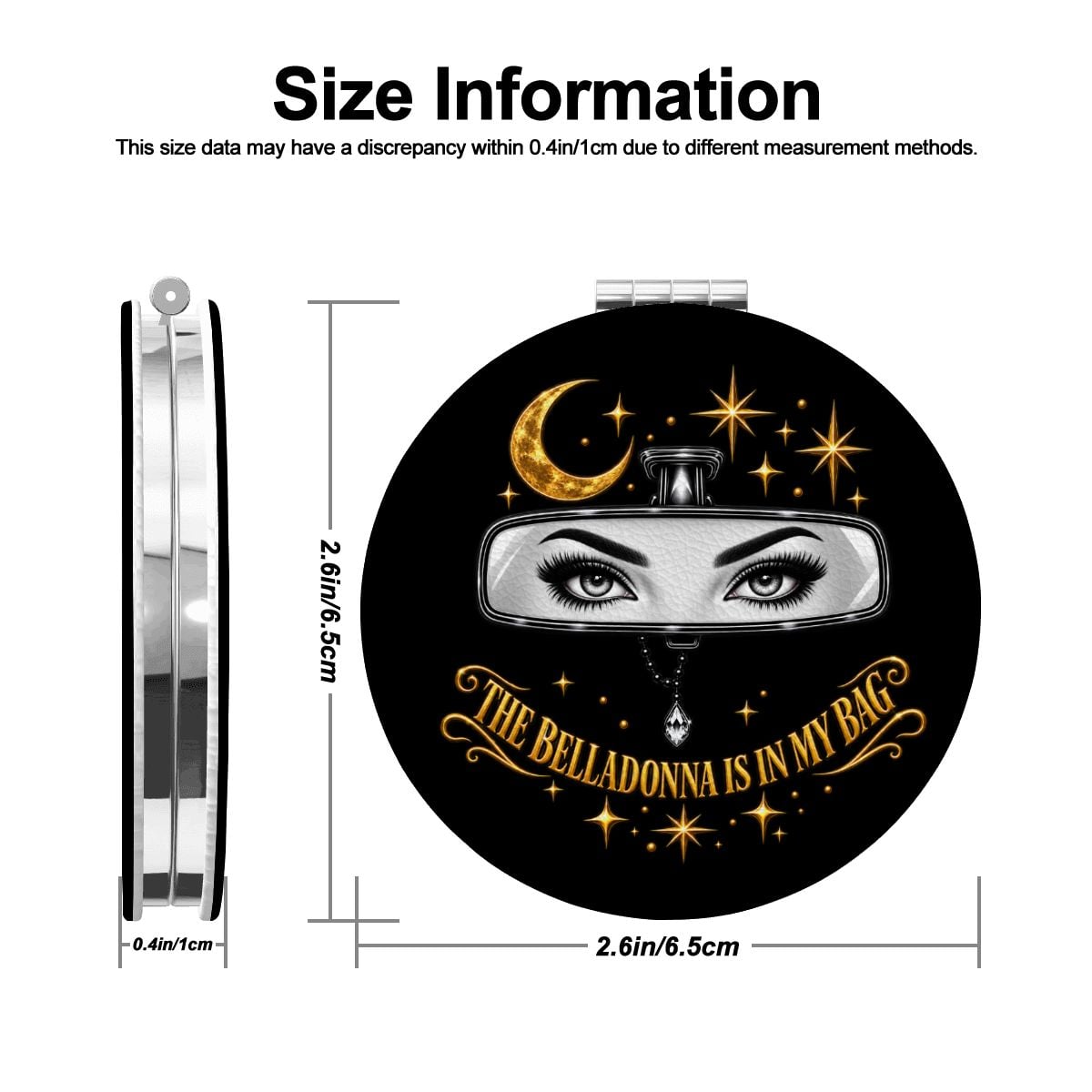 Belladonna Practical Magic Compact Mirror