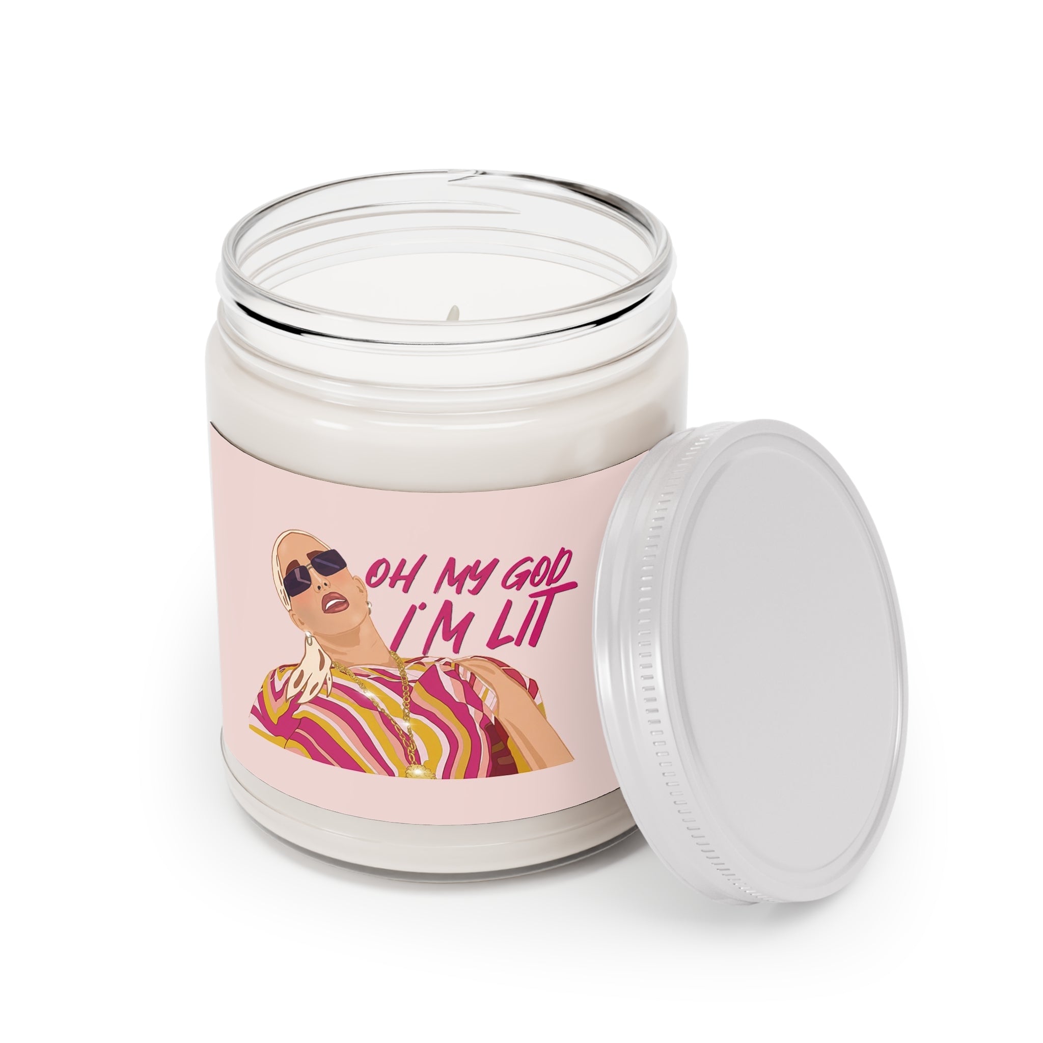 Oh God I'm Lit Erika 9oz Soy Candle