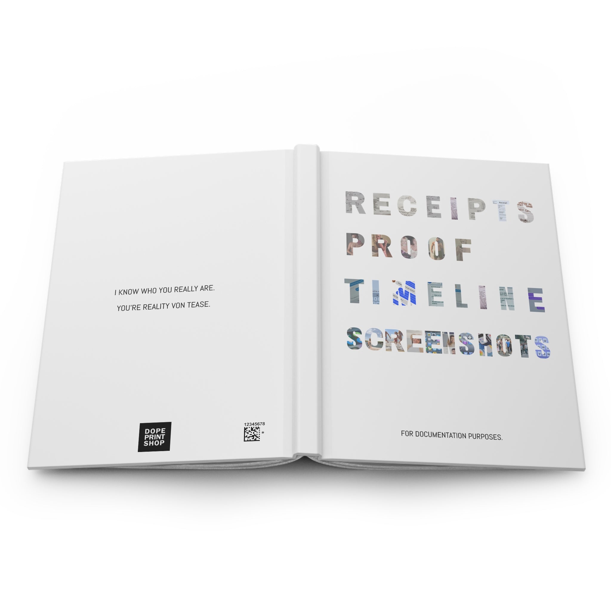Receipts Proof Timeline Screenshots Journal