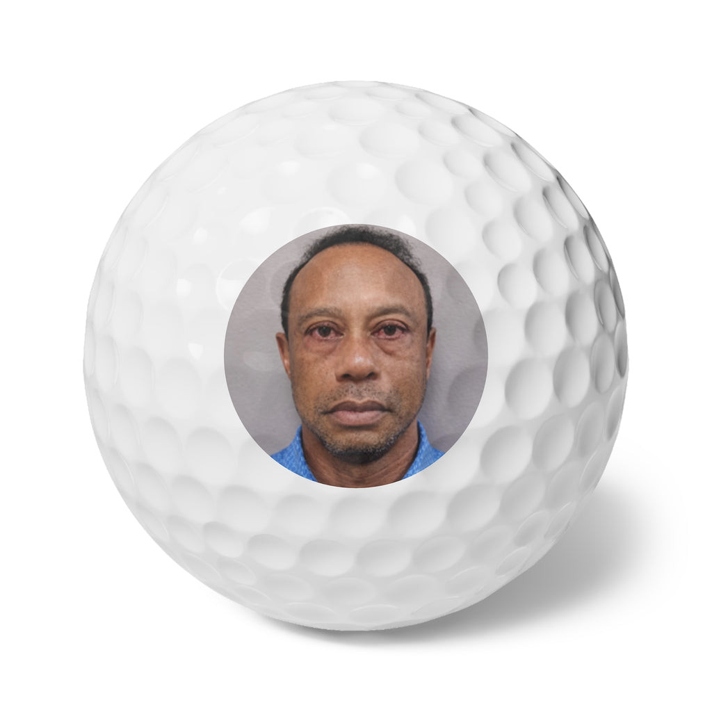 Tiger Mugshot Golf Balls Set of 6