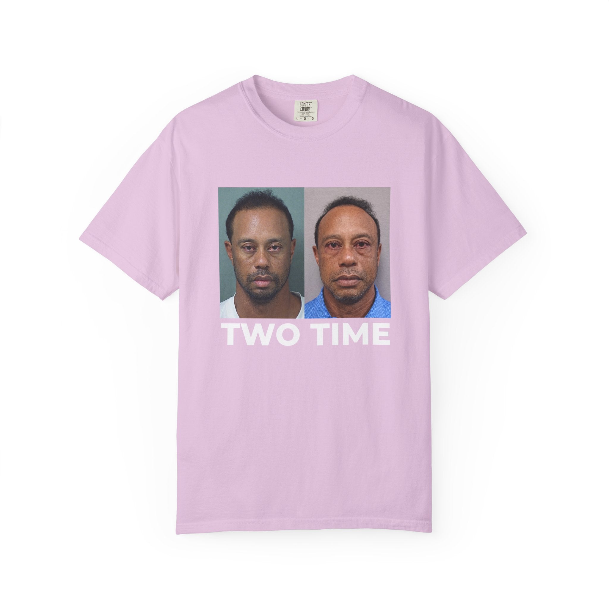 Tiger Two Time Golf Mugshot Shirt