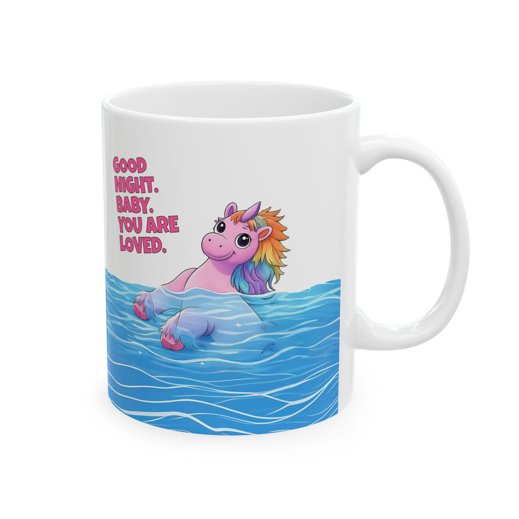 Good Night Baby, You are Loved Unicorn Mug