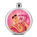 Oh God I'm Lit Erika Round Flask