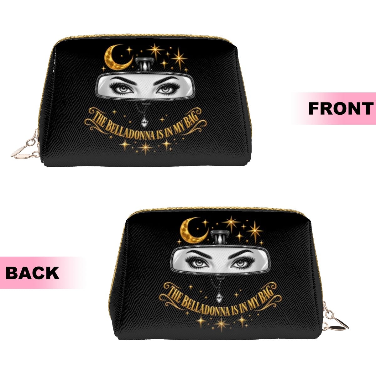 Belladonna Is in My Bag Practical Magic Vegan Leather Makeup Bag