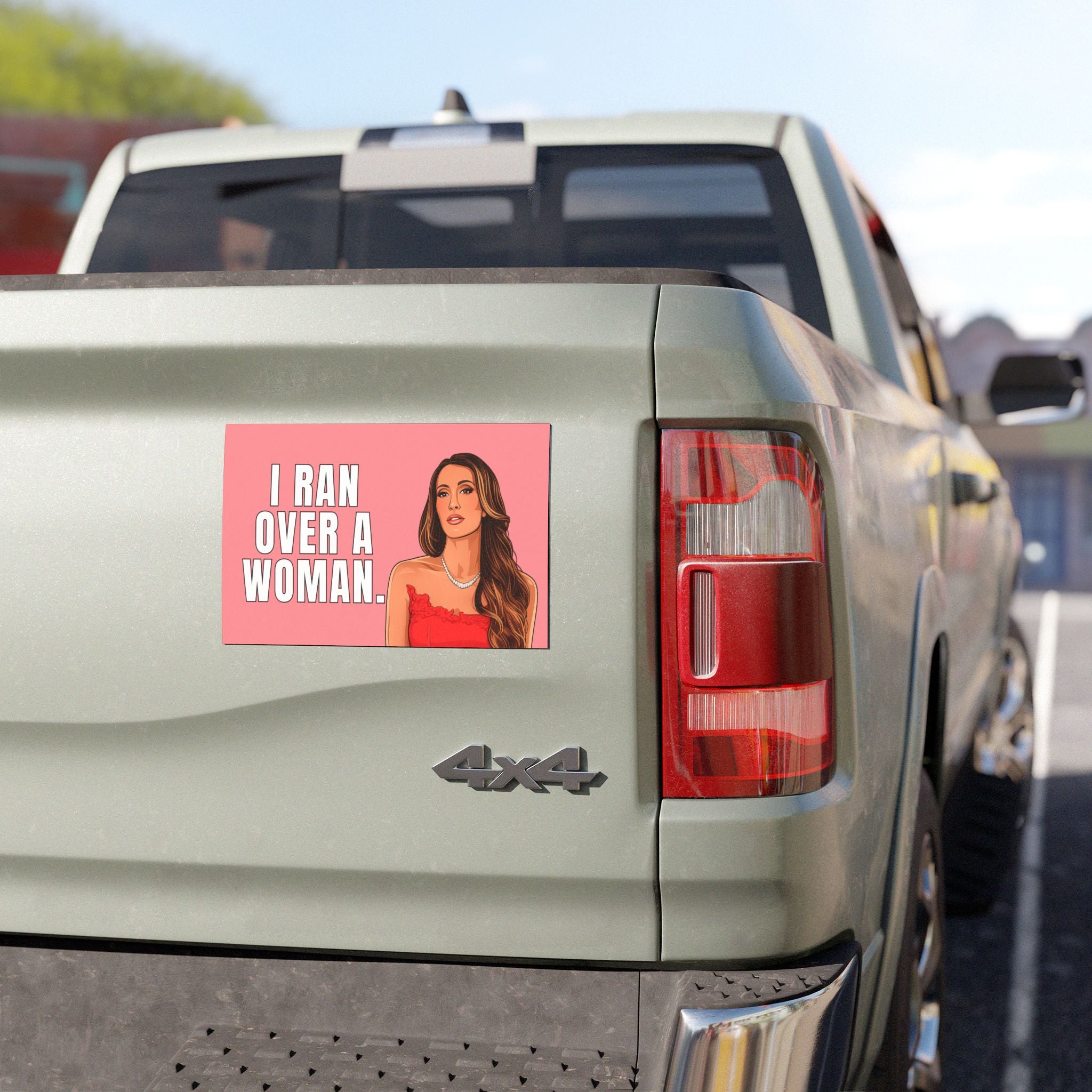 Alicia I Ran Over a Woman Car Magnet