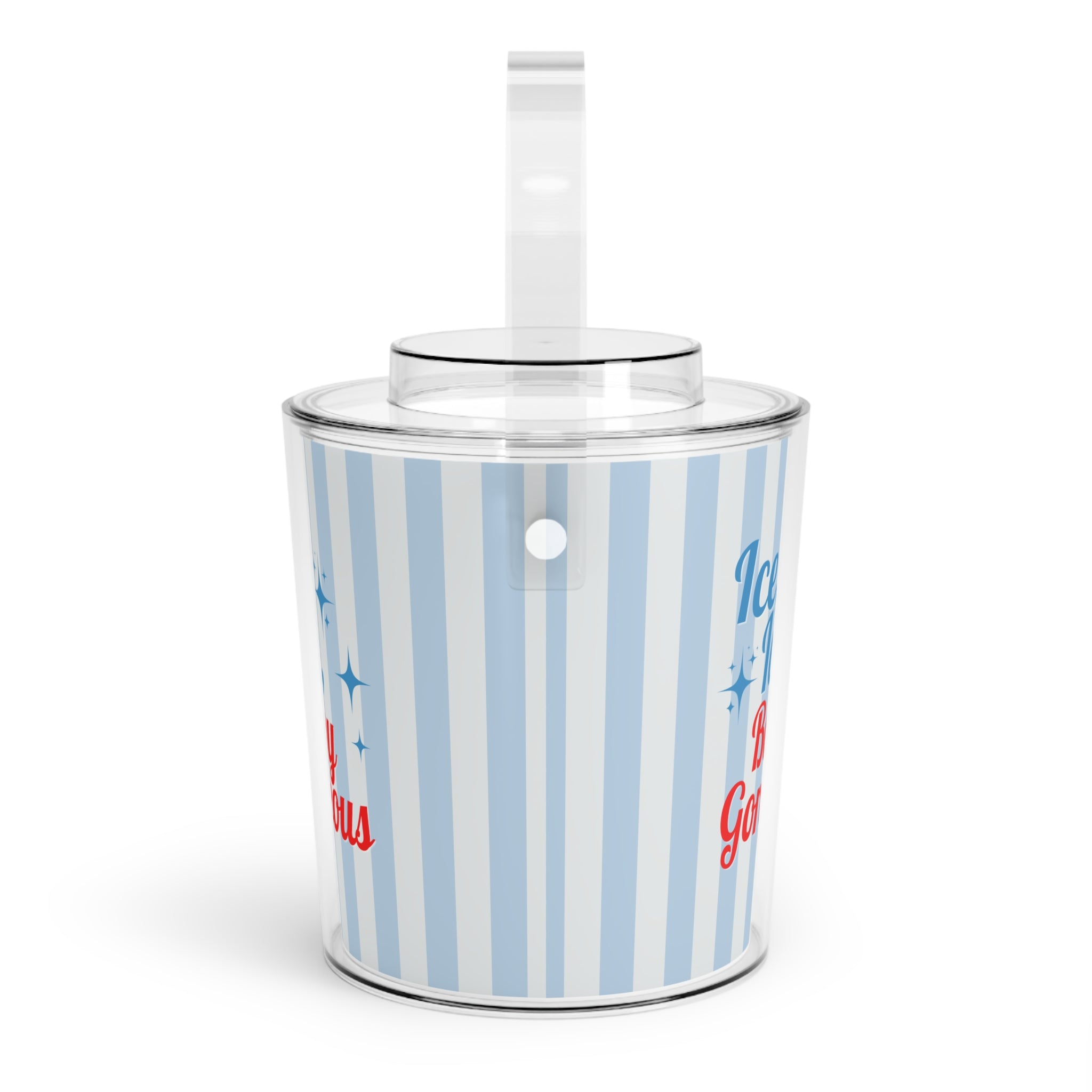 Ice, Ice, Baby Gorgeous Acrylic Ice Bucket with Tongs