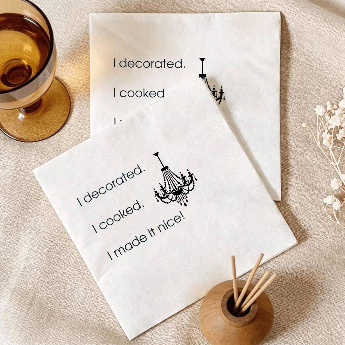 I Made it Nice Dorinda Cocktail Napkin