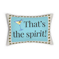Thats the Spirit Pillow | Cocktail Throw Pillow | Double Sided Martini Pillow