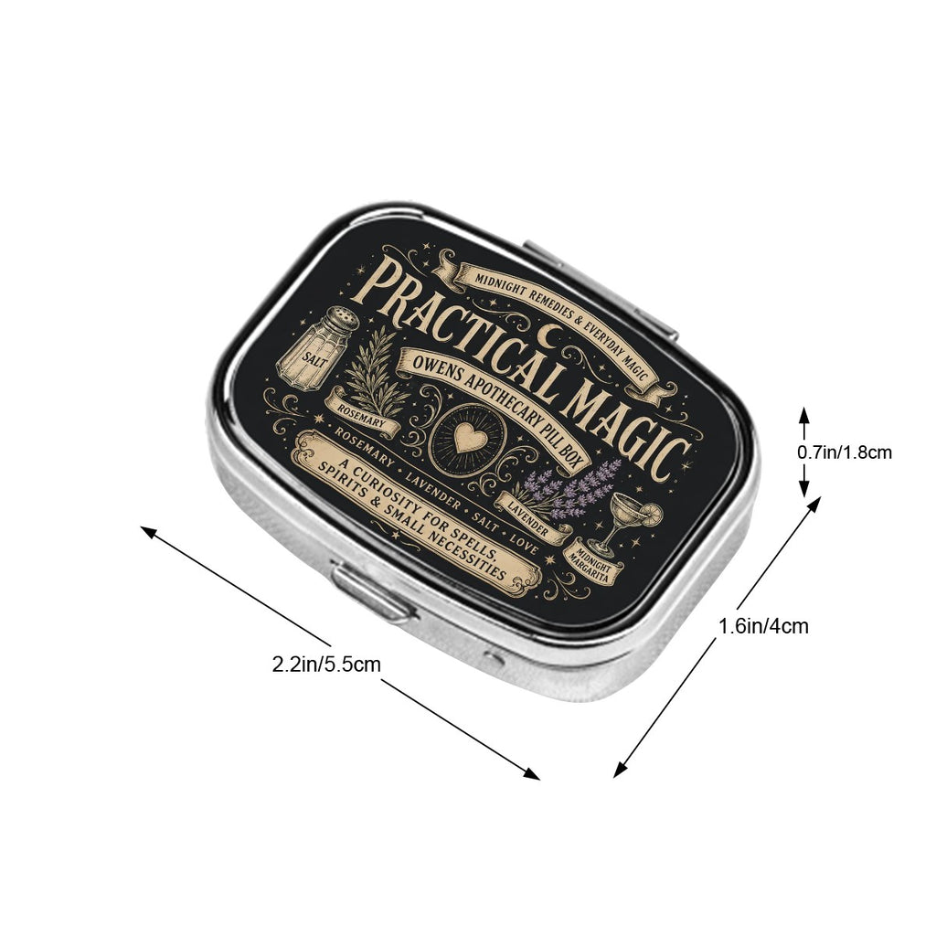 Square Small Pill Box Practical Magic Pill Box