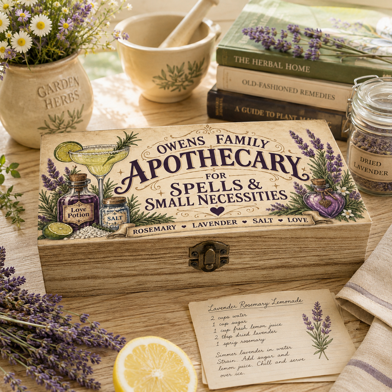 Practical Magic Inspired Owens Apothecary Keepsake Box