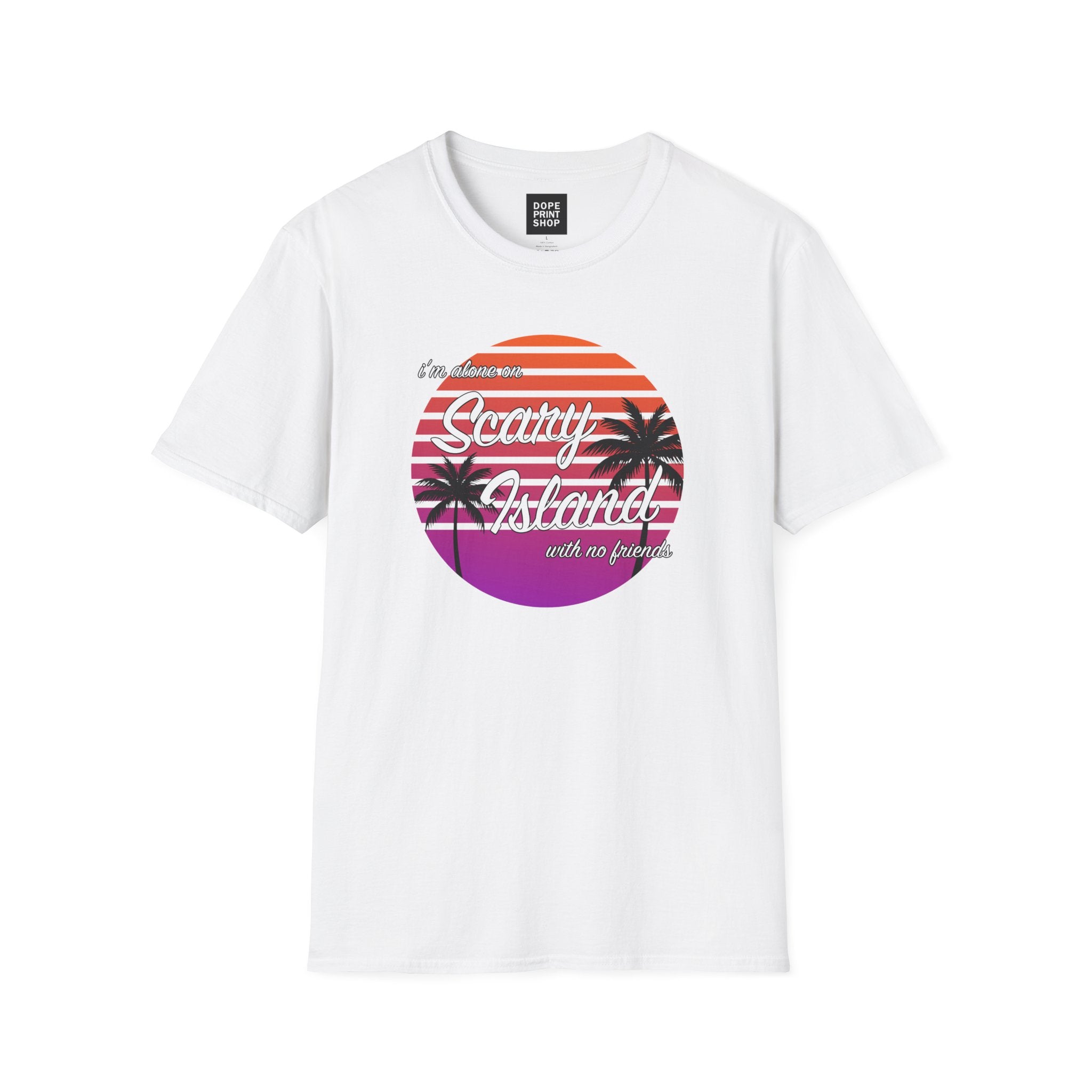 Alone on Scary Island Unisex Shirt