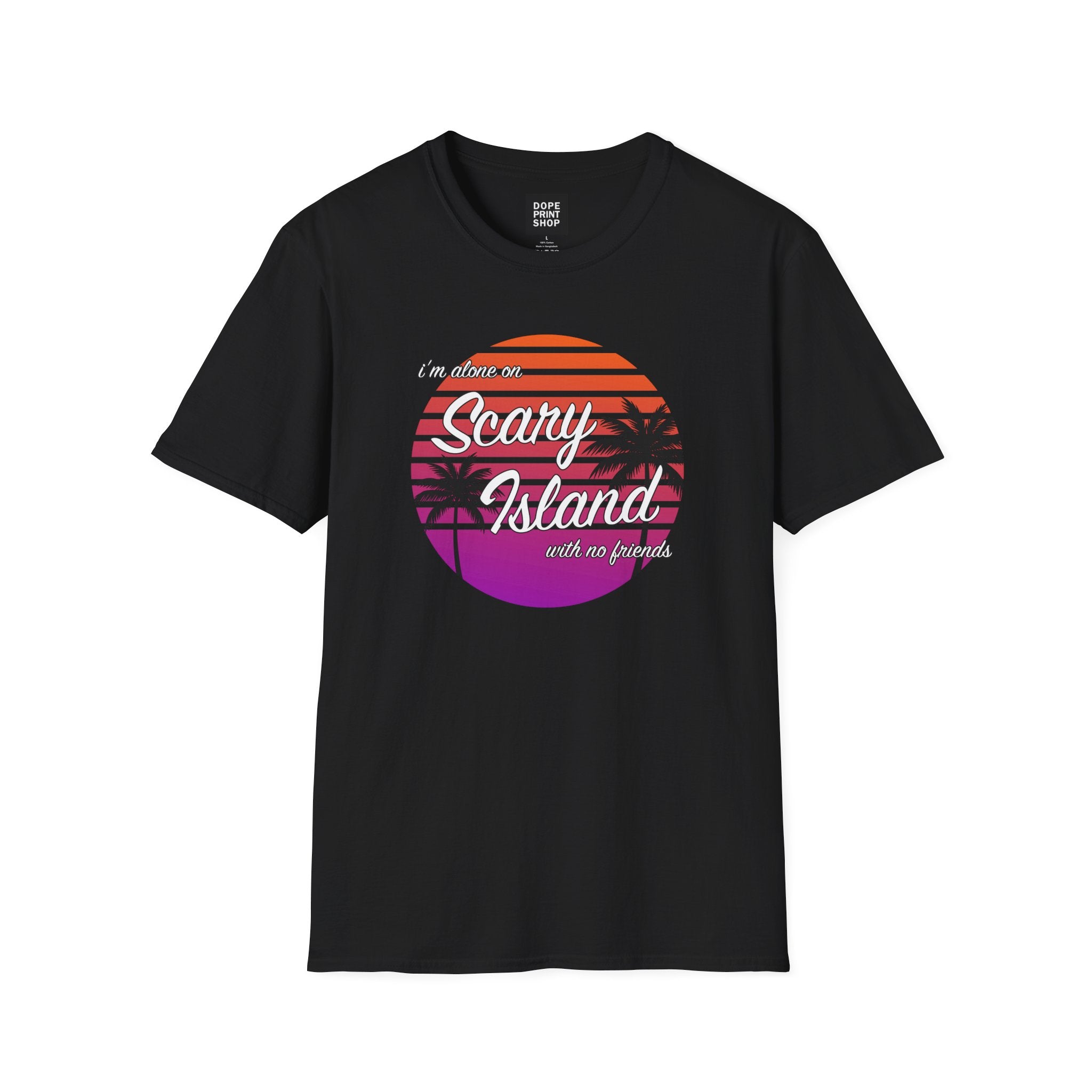 Alone on Scary Island Unisex Shirt
