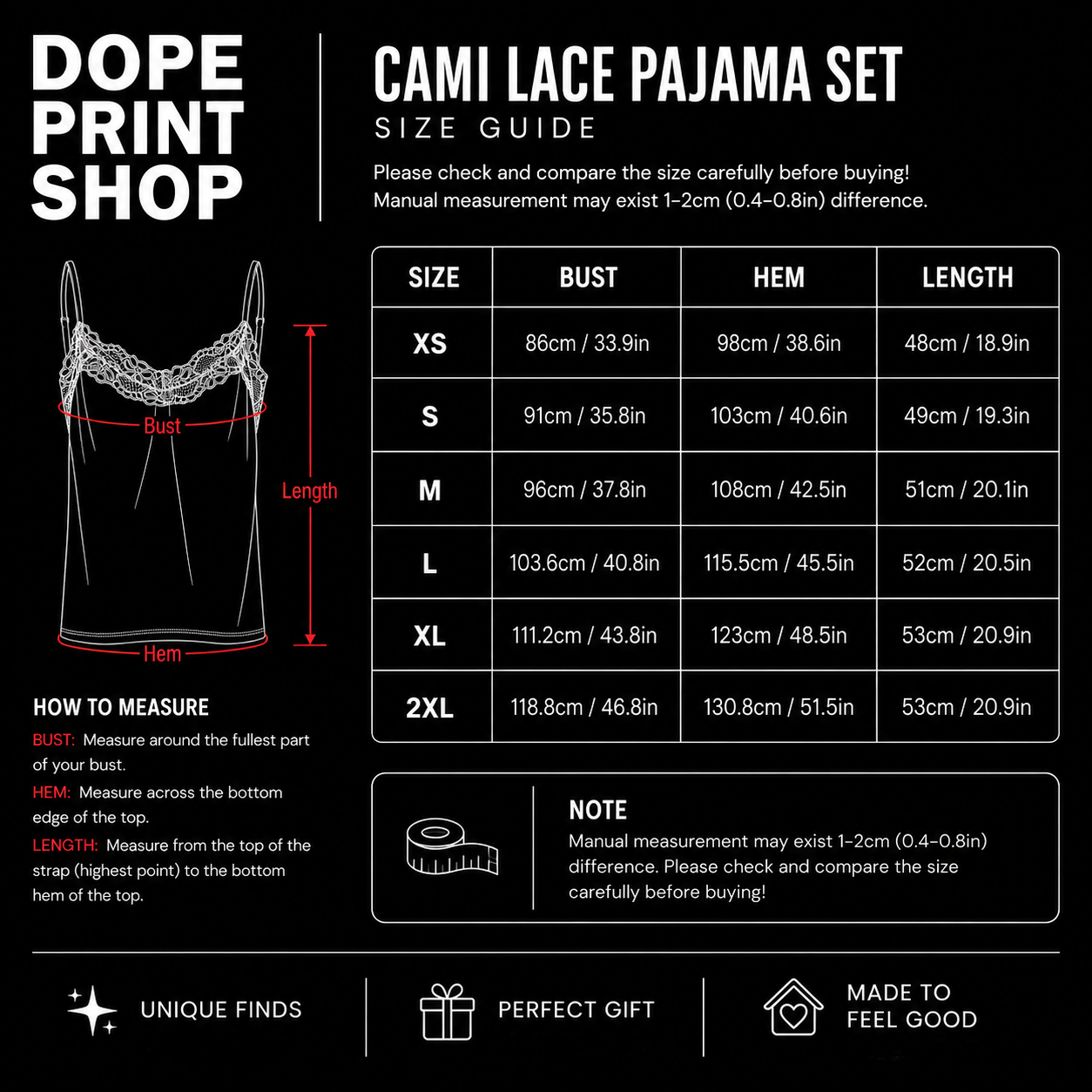 RHONY Icons Lace Cami Pajama Set