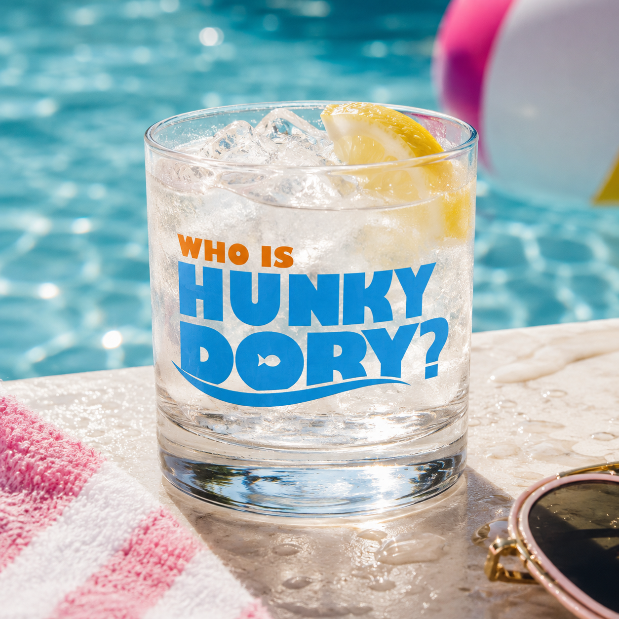 Who Is Hunky Dory? Rocks Glass