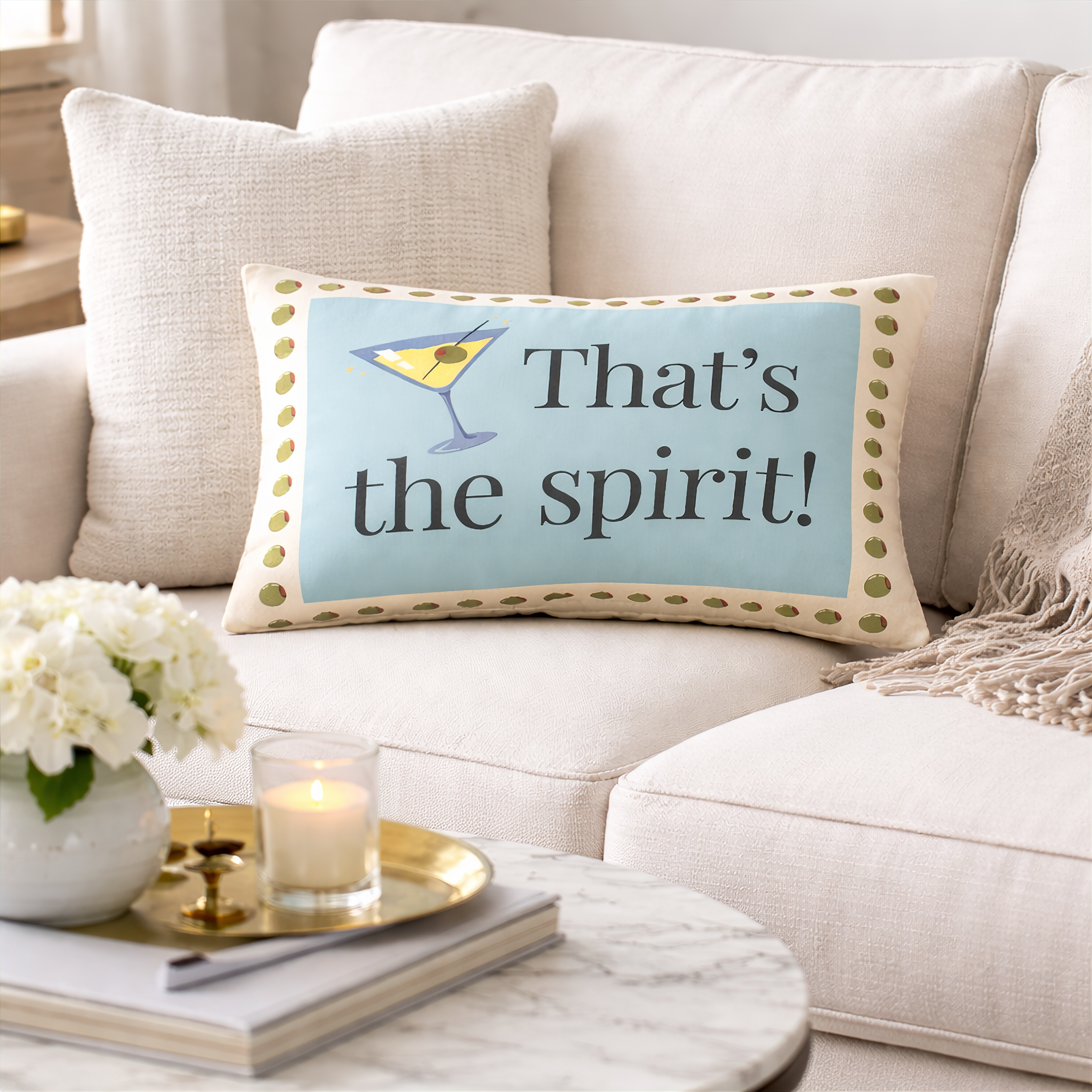 That's the Spirit Throw Pillow
