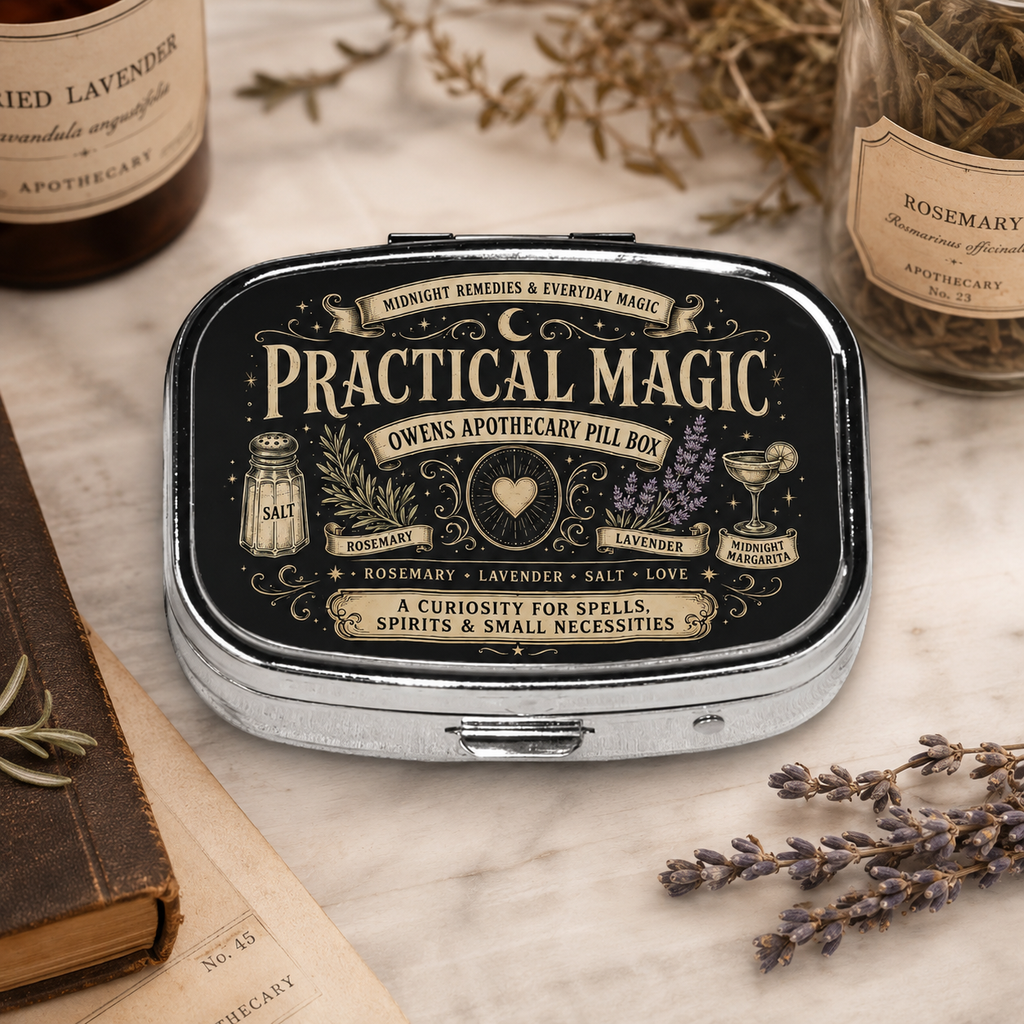 Square Small Pill Box Practical Magic Pill Box