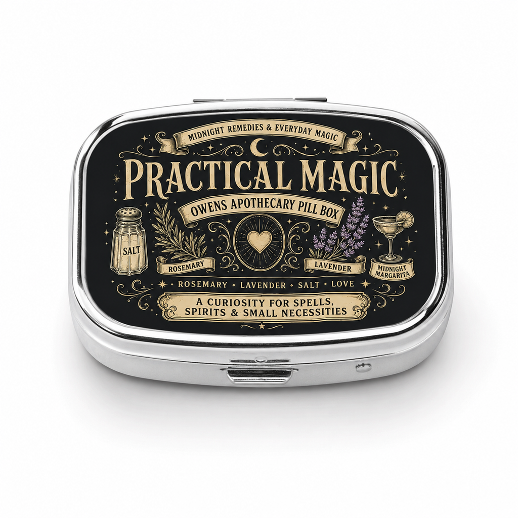Square Small Pill Box Practical Magic Pill Box