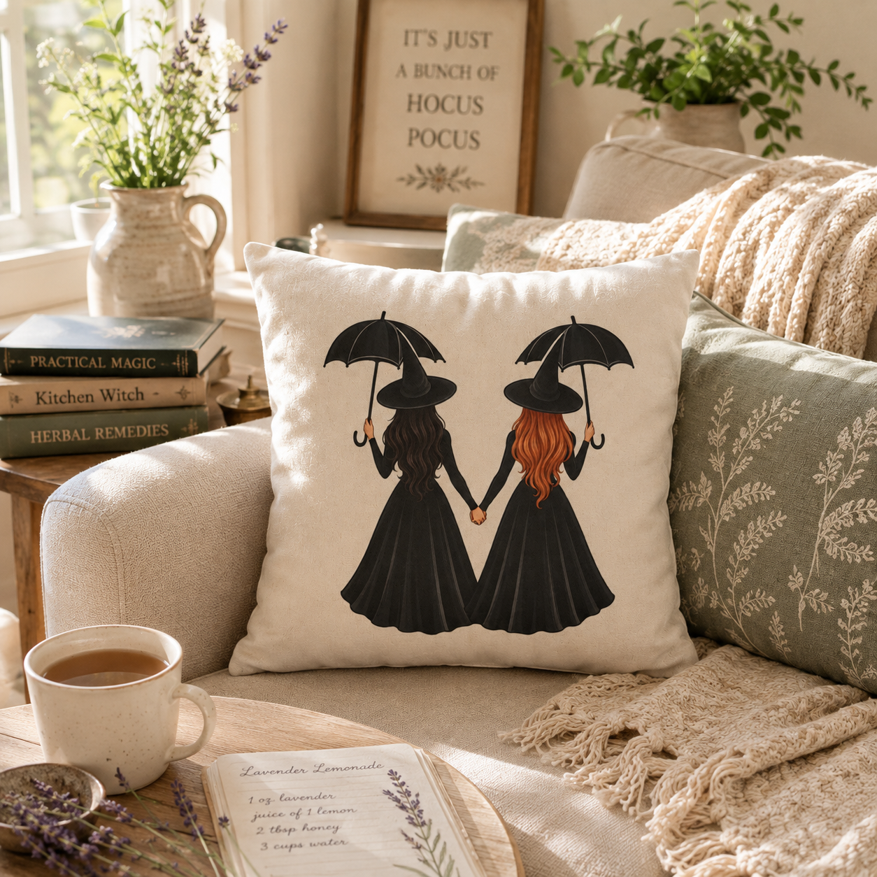 Owens Sisters Practical Magic Pillow Cover