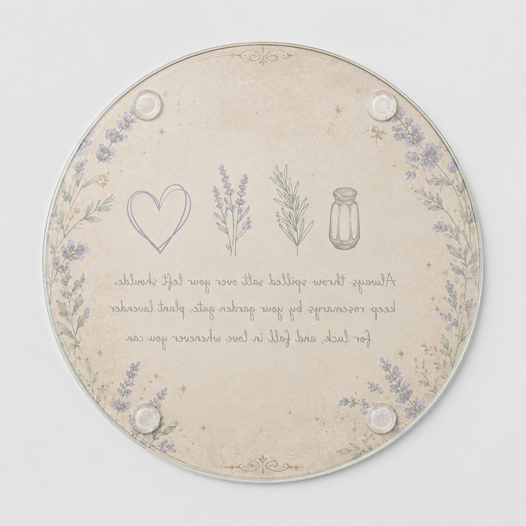 Practical Magic Round Glass Cutting Board