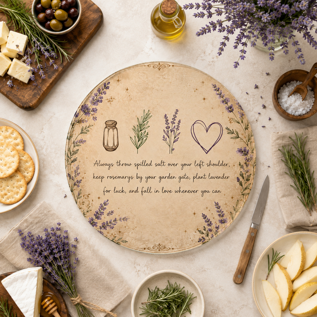 Practical Magic Round Glass Cutting Board
