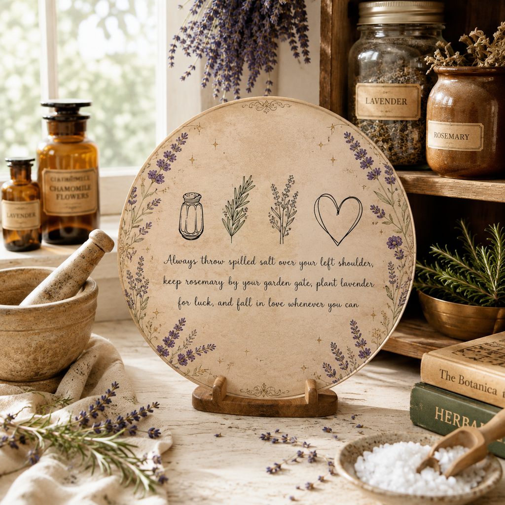 Practical Magic Round Glass Cutting Board