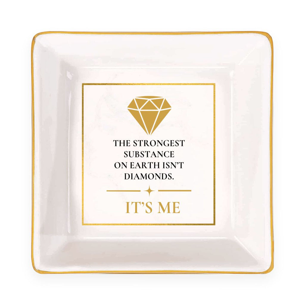 Strongest Substance Erika Porcelain Jewelry Dish (Square)