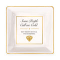 Some People Call Me Cold Erika Porcelain Jewelry Dish (Square)