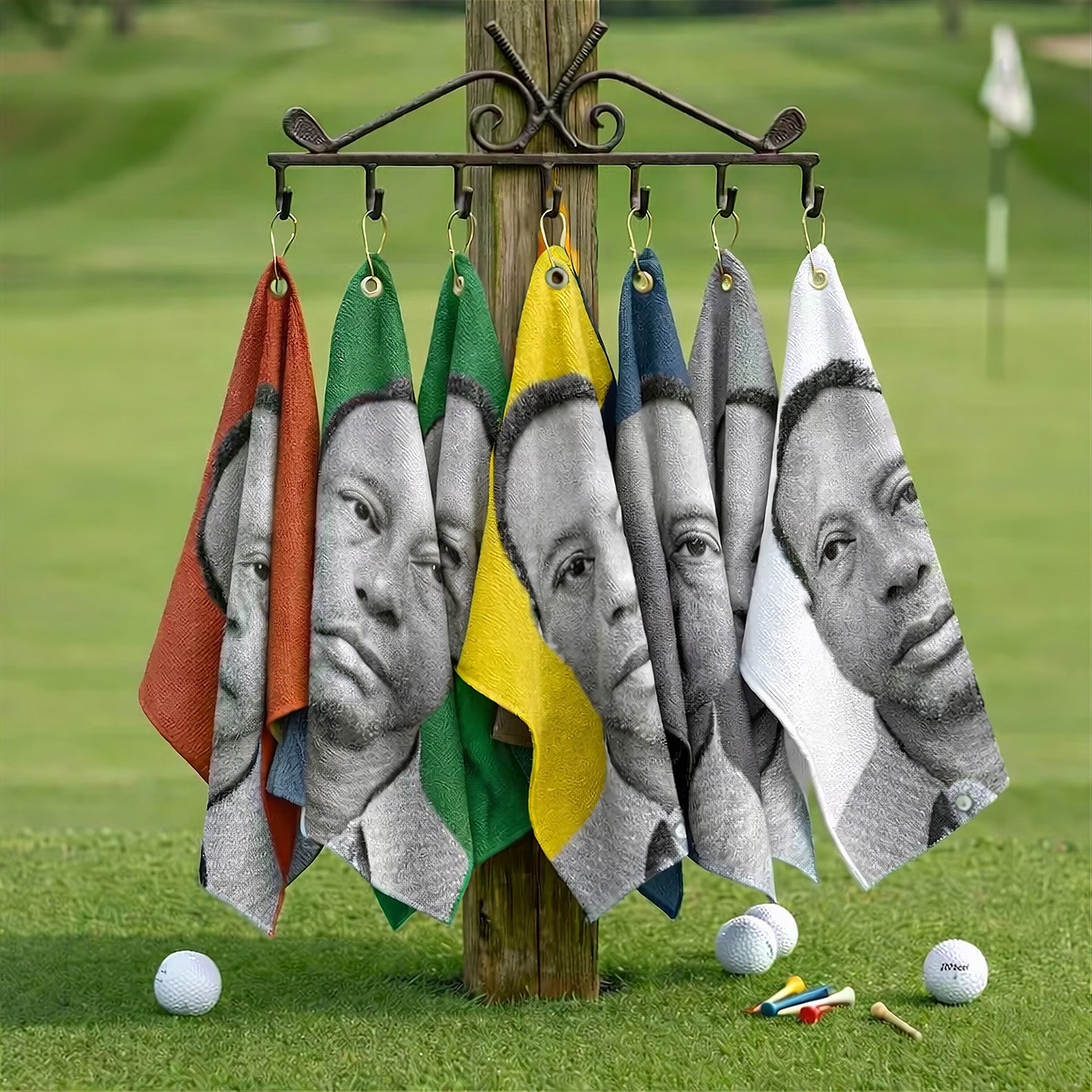 Mulligans & Mugshots Tiger Woods Mugshot Golf Towel