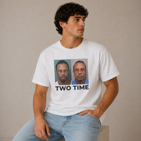 Tiger Two Time Golf Mugshot Shirt