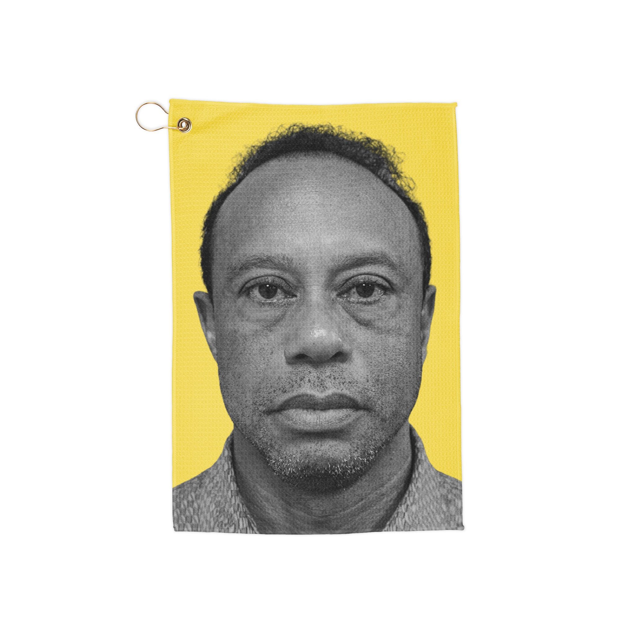 Mulligans & Mugshots Tiger Woods Mugshot Golf Towel