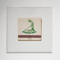 Framed Pinehurst Putter Boy print, white frame
