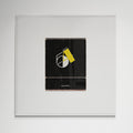 Framed Studio 54 NYC print, white frame
