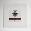 Framed Wisconsin golf print, white frame