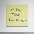 I'm Sorry, I Can't, Don't Hate Me SATC Post-it Art