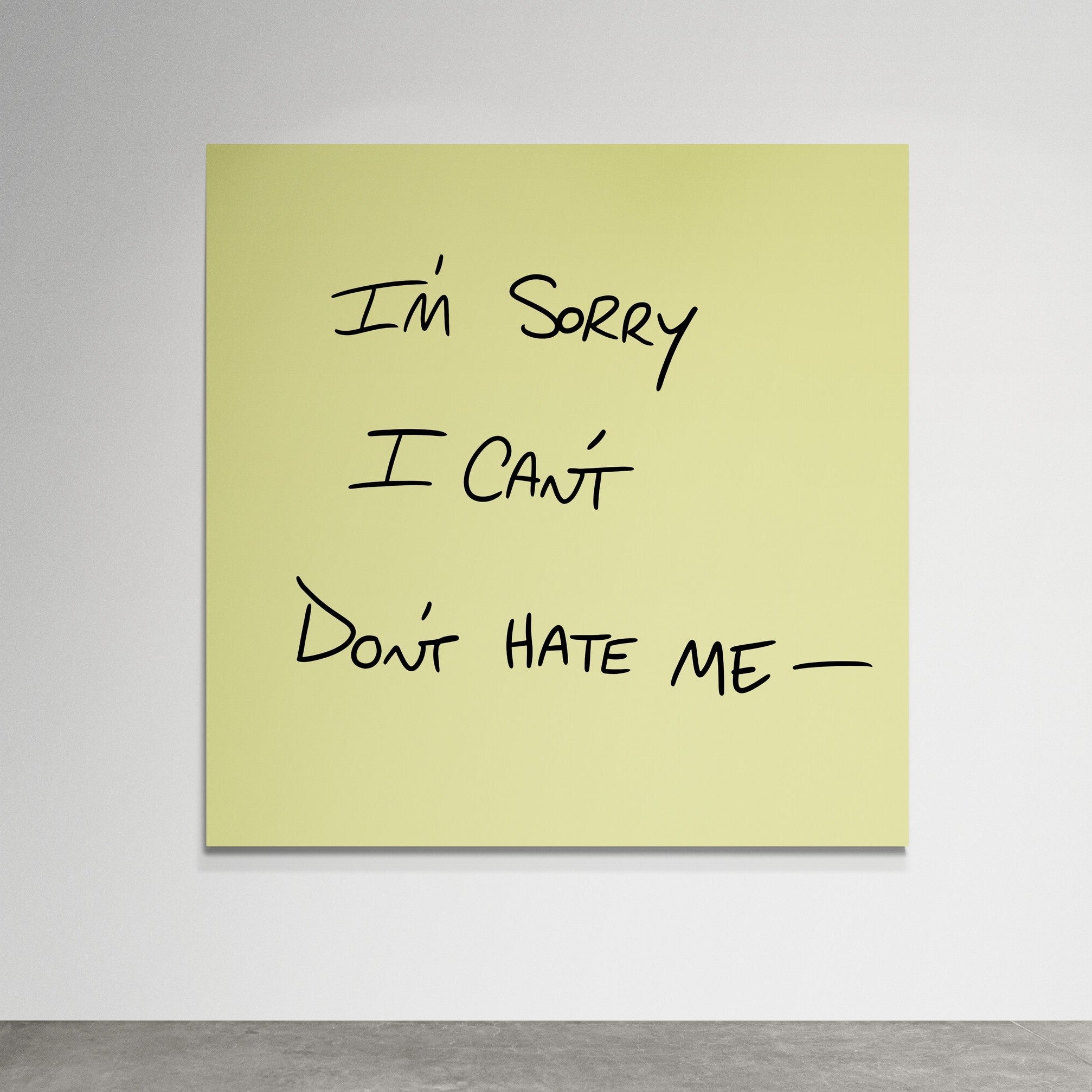 I'm Sorry, I Can't, Don't Hate Me SATC Post-it Art