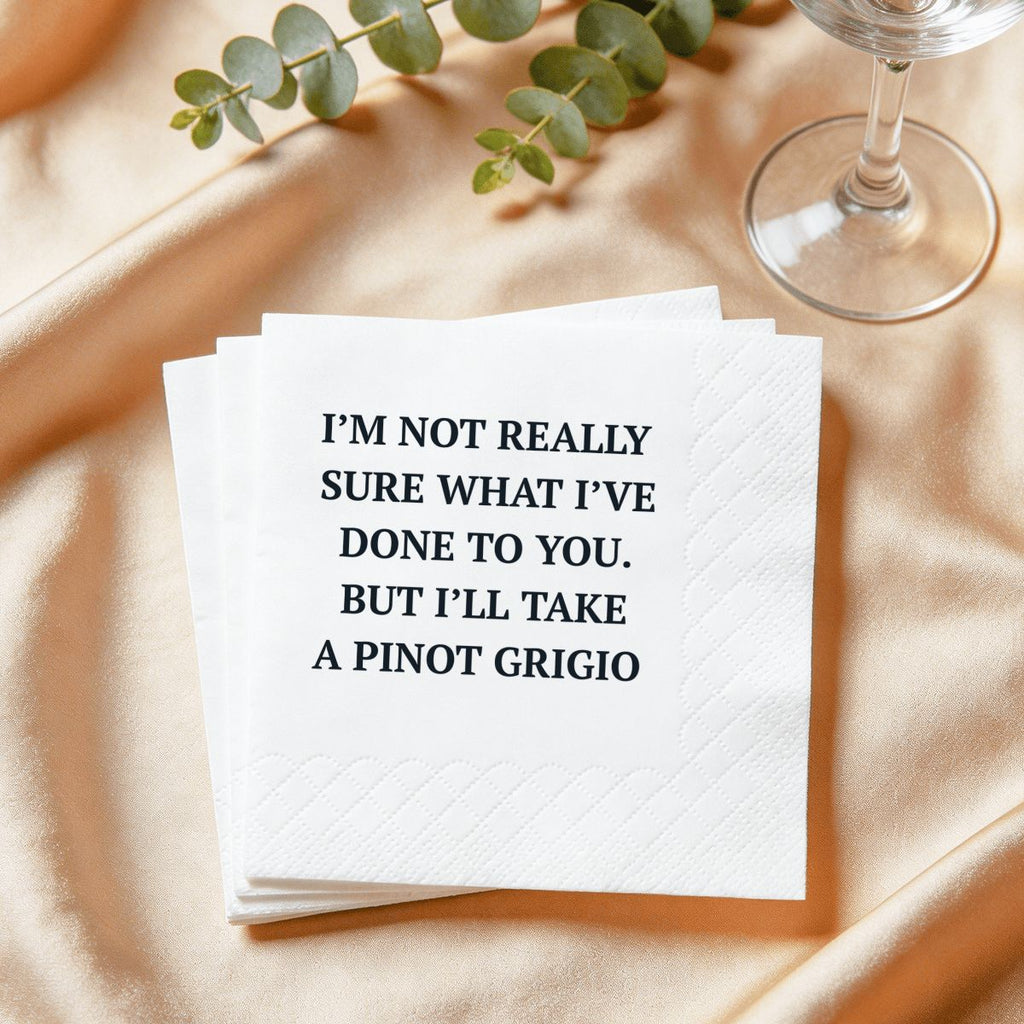 I'll Take a Pinot Grigio Stassi Cocktail Napkin